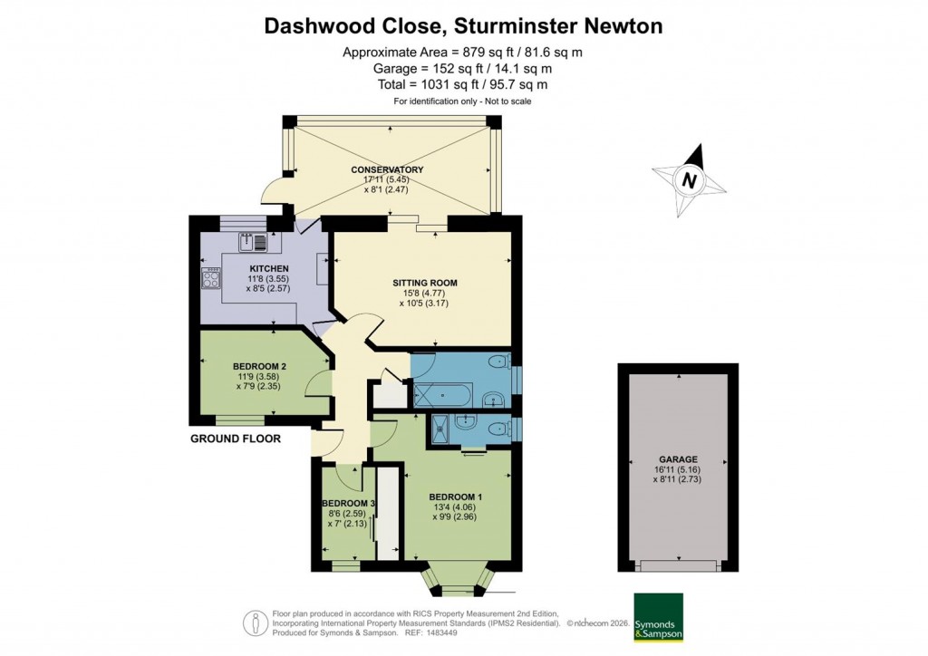 Floorplans For Dashwood Close, Sturminster Newton