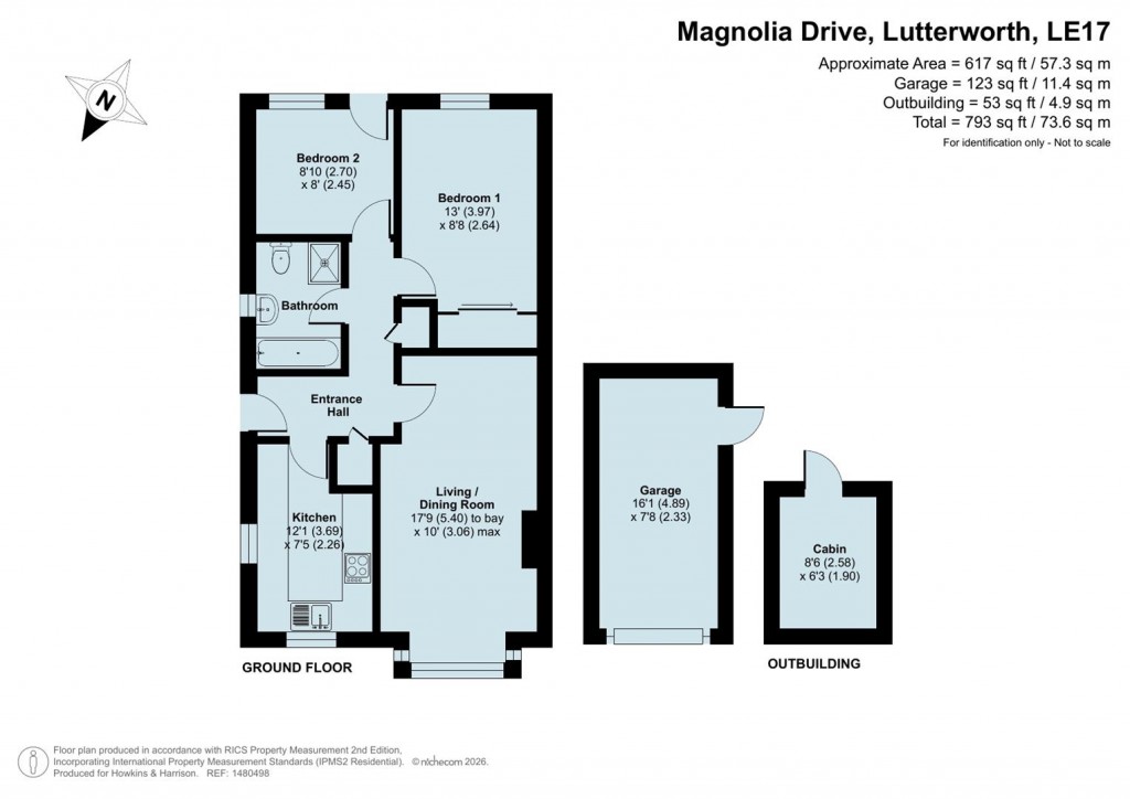 Floorplans For Magnolia Drive, Lutterworth, Leicestershire, LE17
