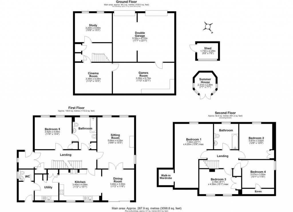 Floorplans For Compton, Paignton