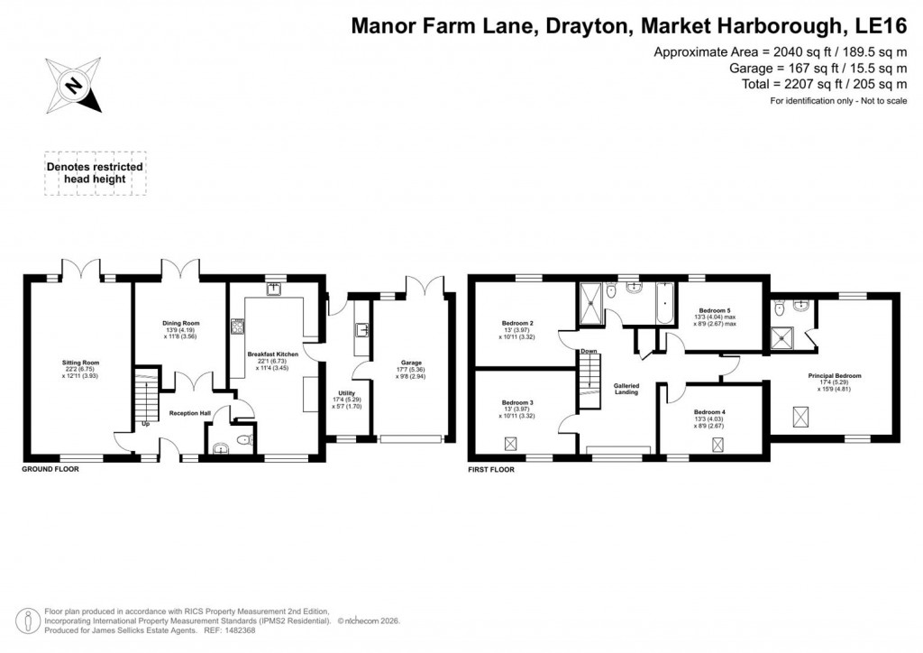 Floorplans For Manor Farm Lane, Drayton, Market Harborough