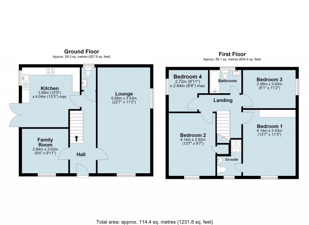 Floorplans For Jennings Close, Northampton, NN5