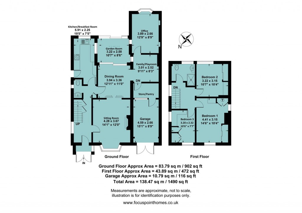 Floorplans For Burlington Gardens, Banbury - Desirable cul-de-sac