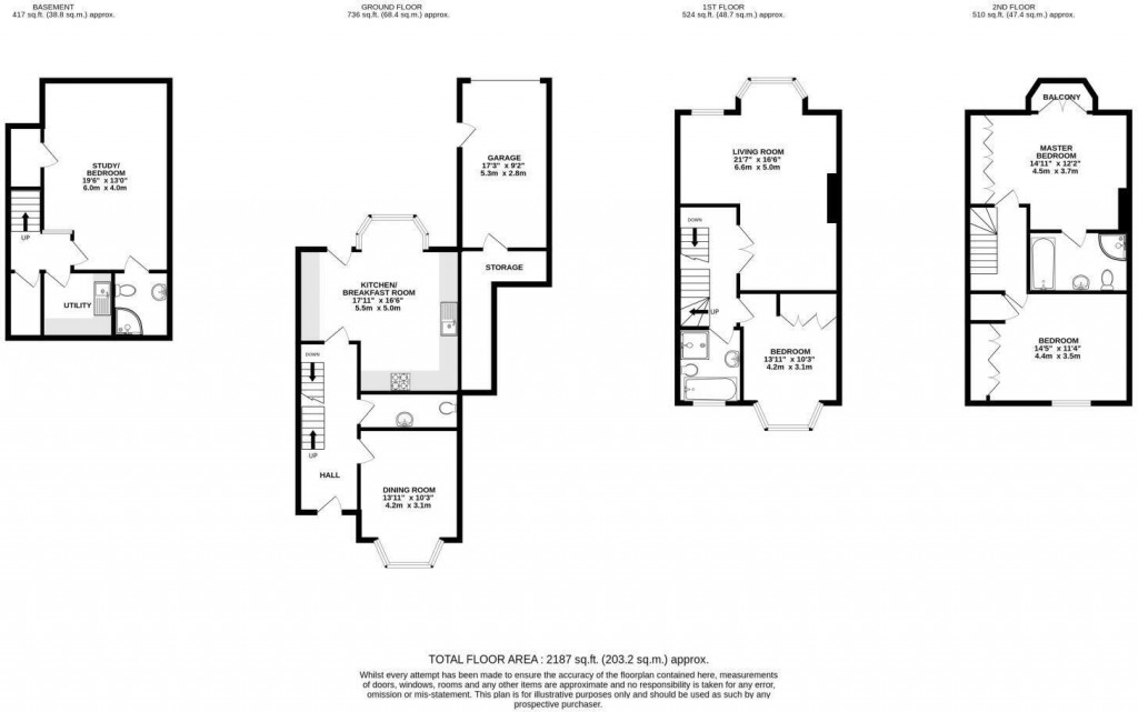 Floorplans For High Street, Saffron Walden