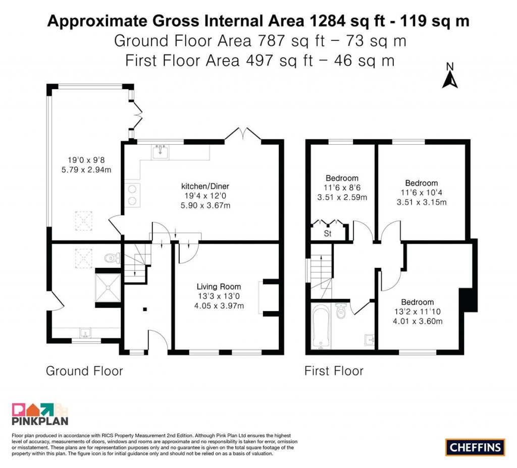Floorplans For High Street, Croydon, Cambridgeshire