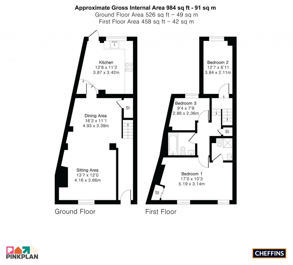 Floorplans For City Road, Cambridge
