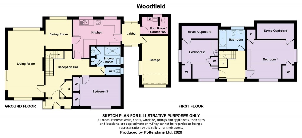 Floorplans For Totland Bay, Isle of Wight