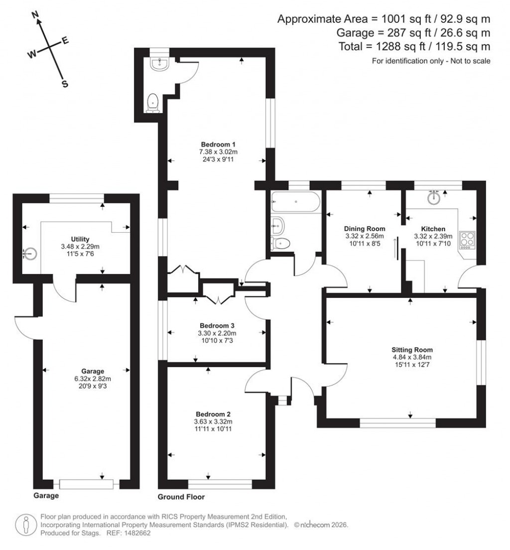 Floorplans For Priory Close, Tavistock