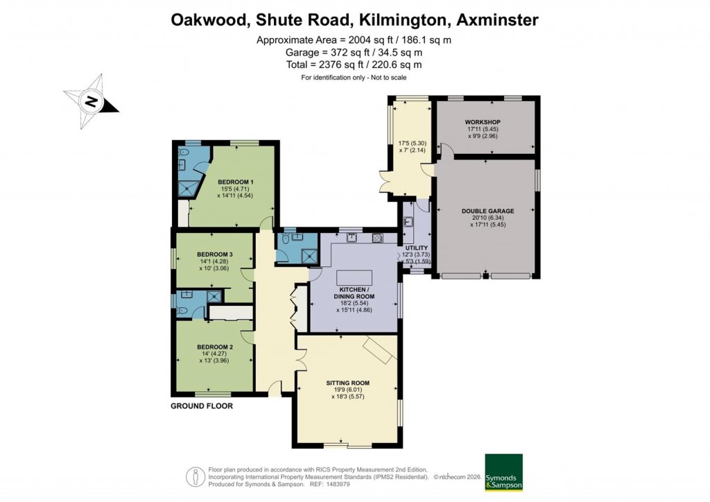 Floorplans For Shute Road, Kilmington, Axminster