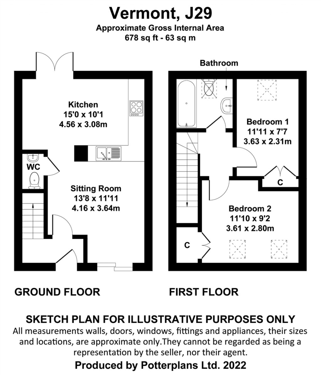 Floorplans For Yarmouth, Isle of Wight