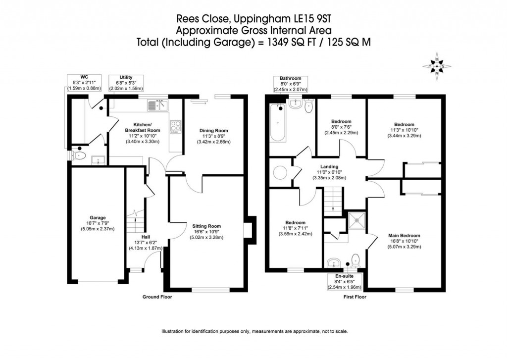 Floorplans For Rees Close, Uppingham, Rutland