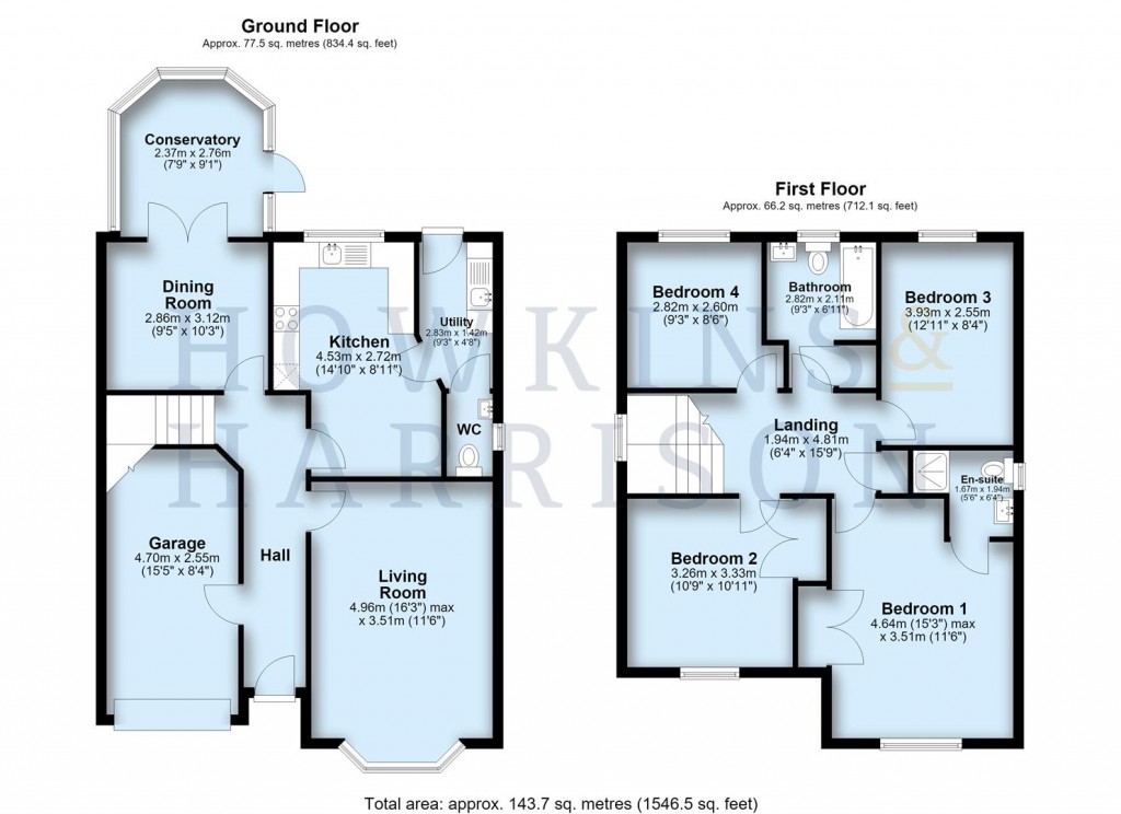 Floorplans For Woodward Way, Swadlincote, DE11