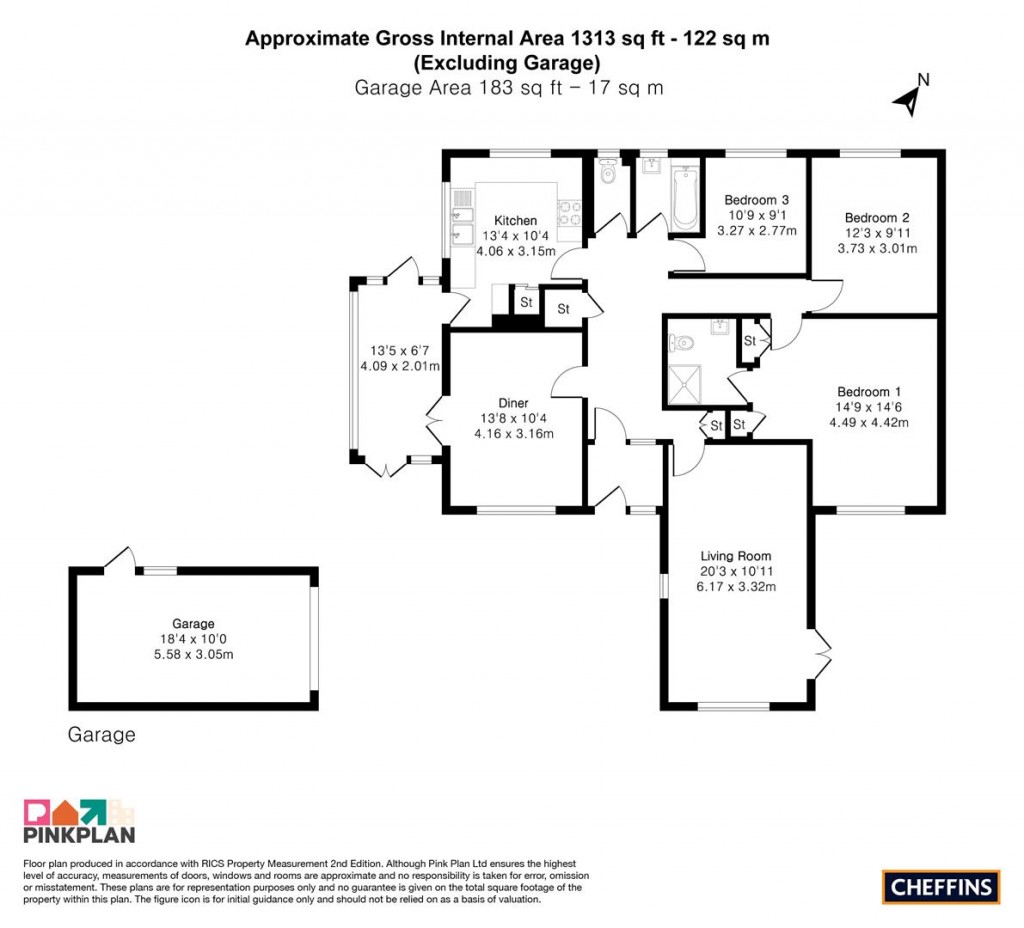Floorplans For High Street, Foxton, Cambridge