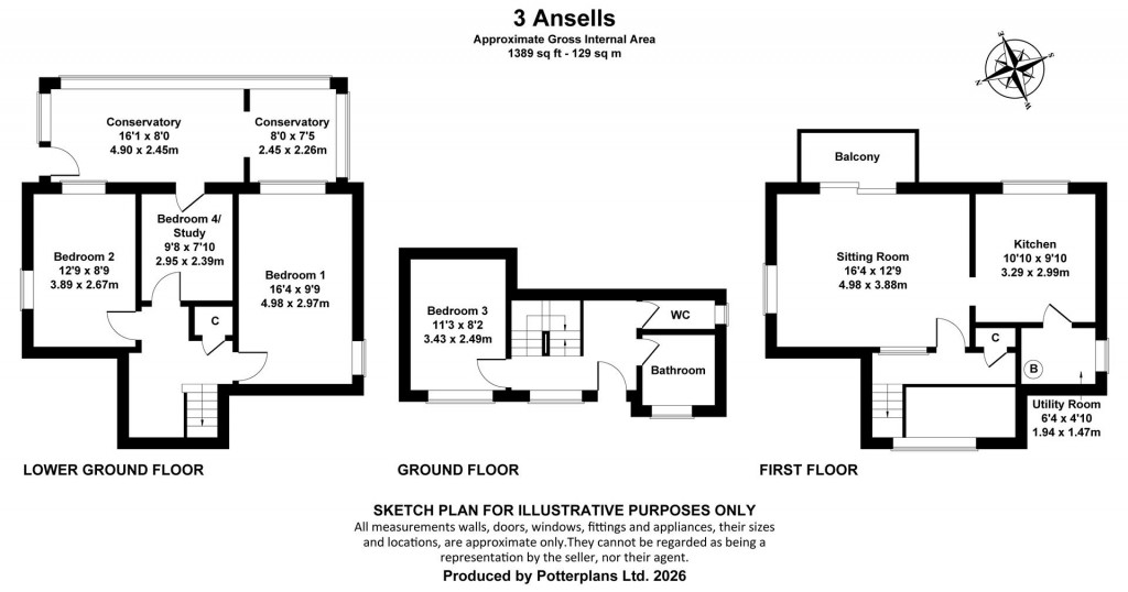 Floorplans For Seaview, Isle of Wight