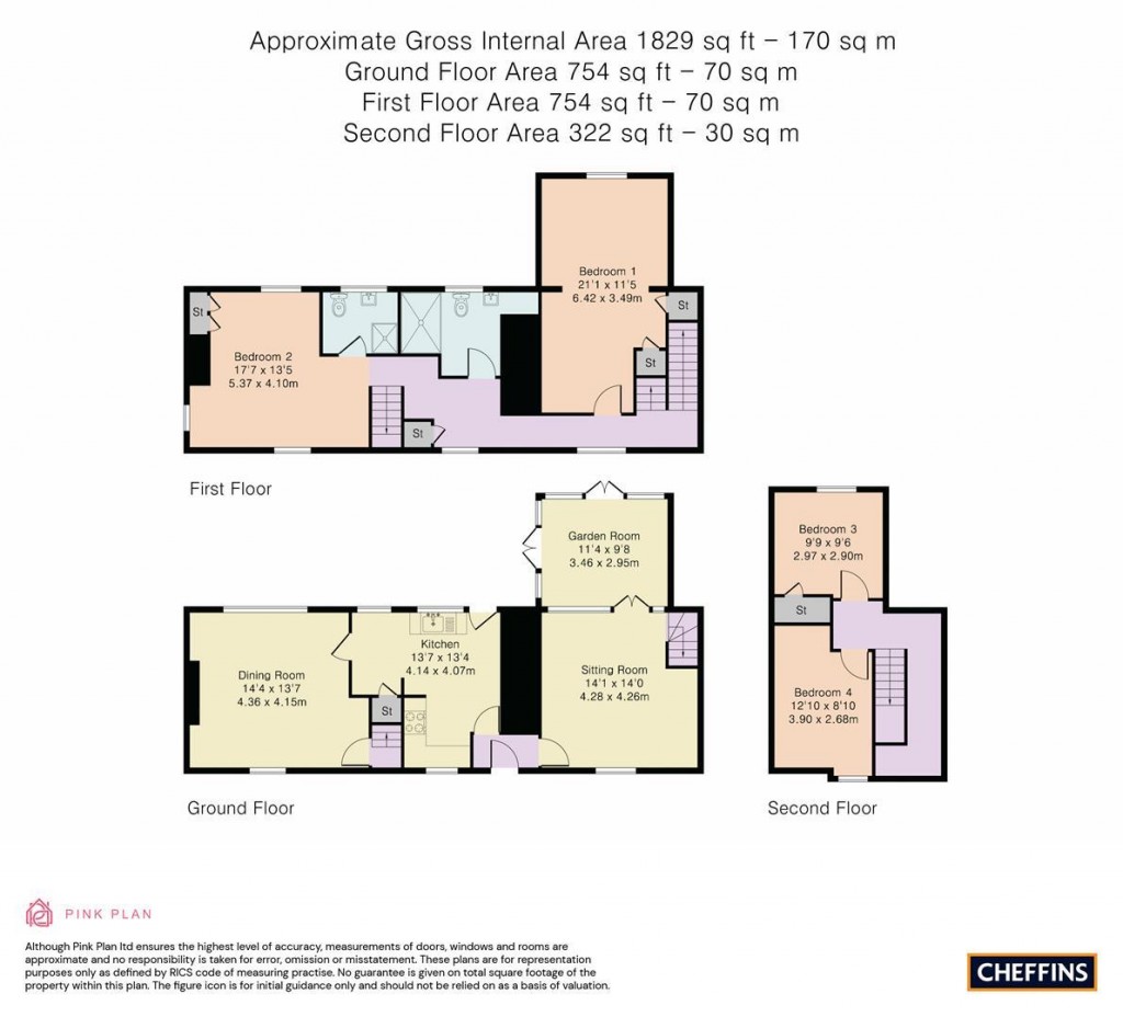 Floorplans For High Street, Linton, Cambridge