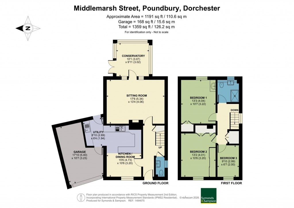 Floorplans For Middlemarsh Street, Poundbury, Dorchester