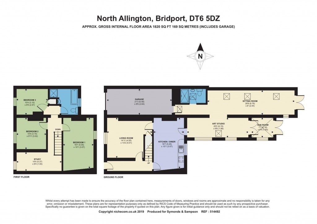 Floorplans For North Allington, Bridport, Dorset
