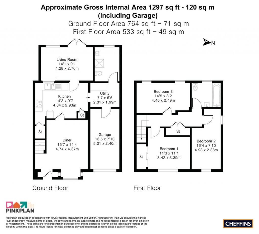 Floorplans For Poplar Close, Haverhill