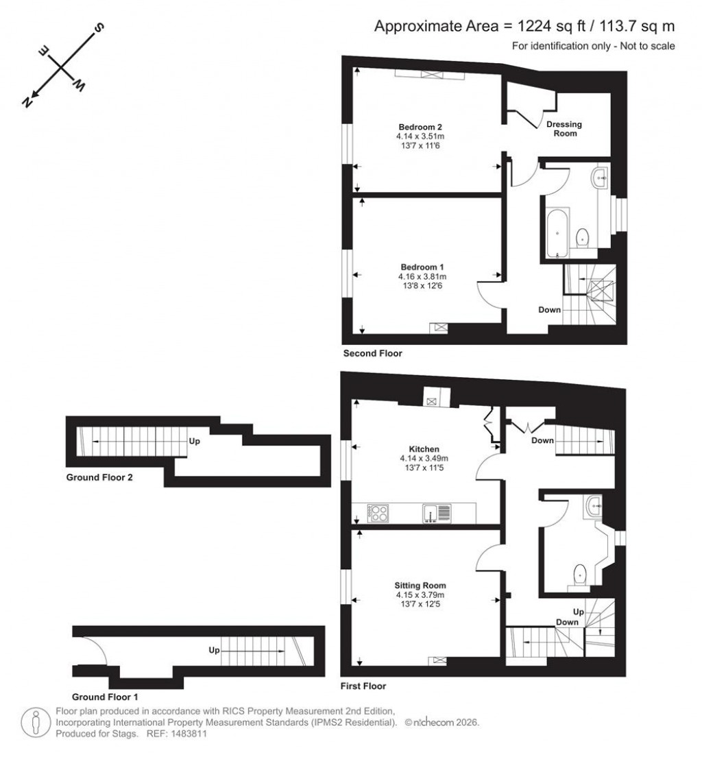 Floorplans For High Street, Totnes