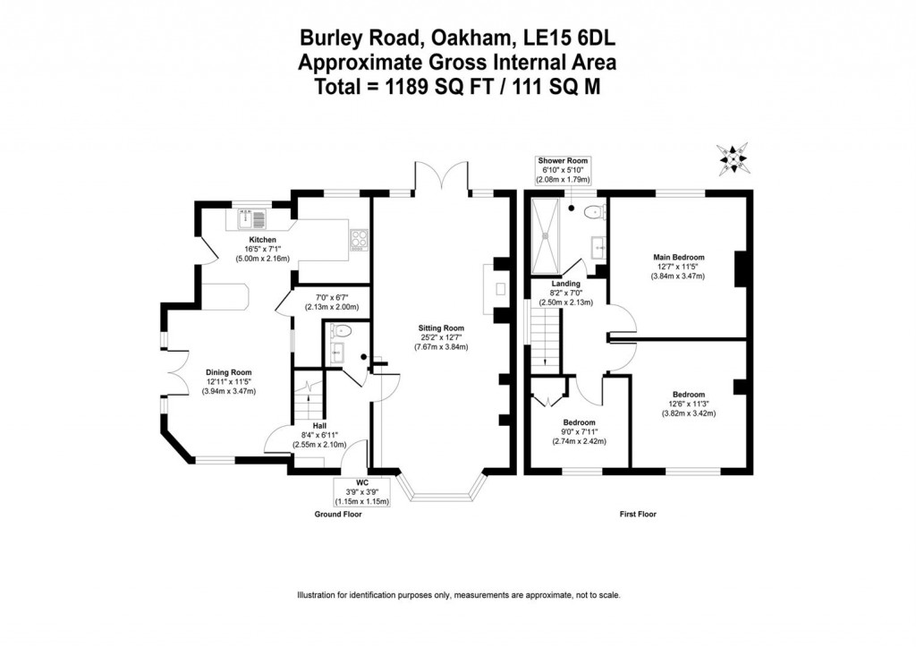 Floorplans For Burley Road, Oakham