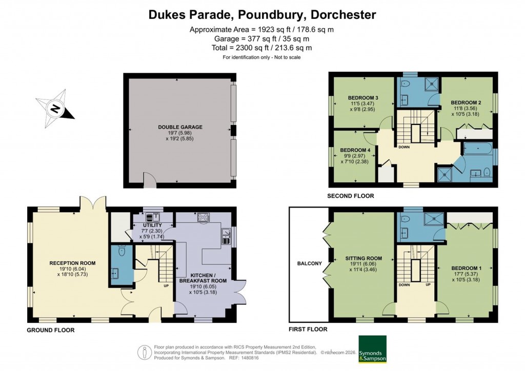 Floorplans For Dukes Parade, Poundbury, Dorchester
