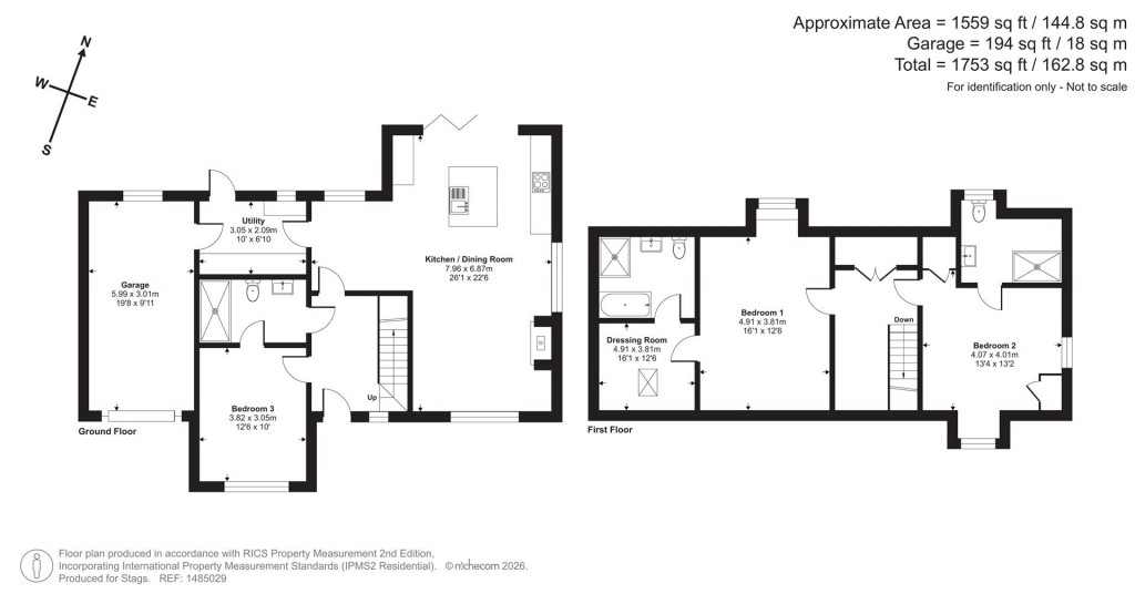 Floorplans For Honnacotts Meadow, Bradworthy, Holsworthy