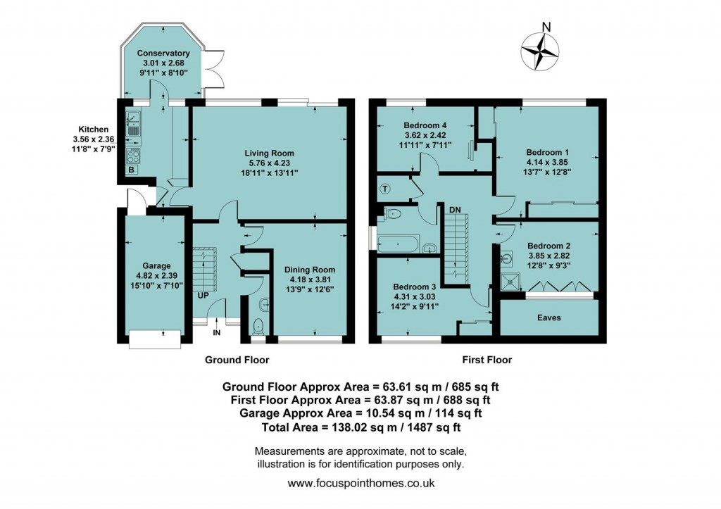Floorplans For Bignolds Close, Claydon