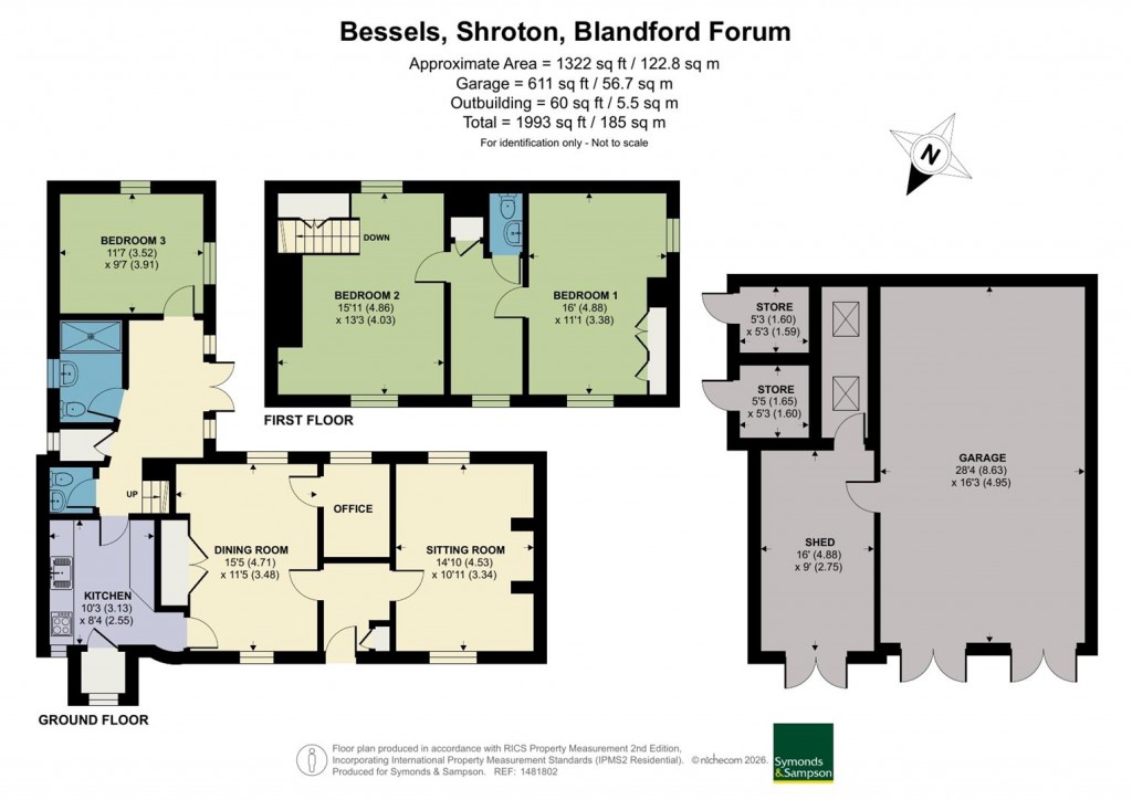 Floorplans For Bessels Lane, Shroton, Blandford Forum