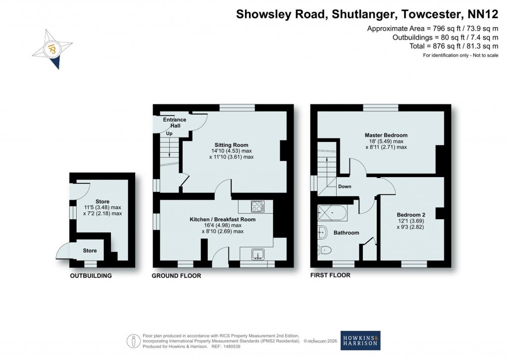 Floorplans For Showsley Road, Shutlanger, NN12