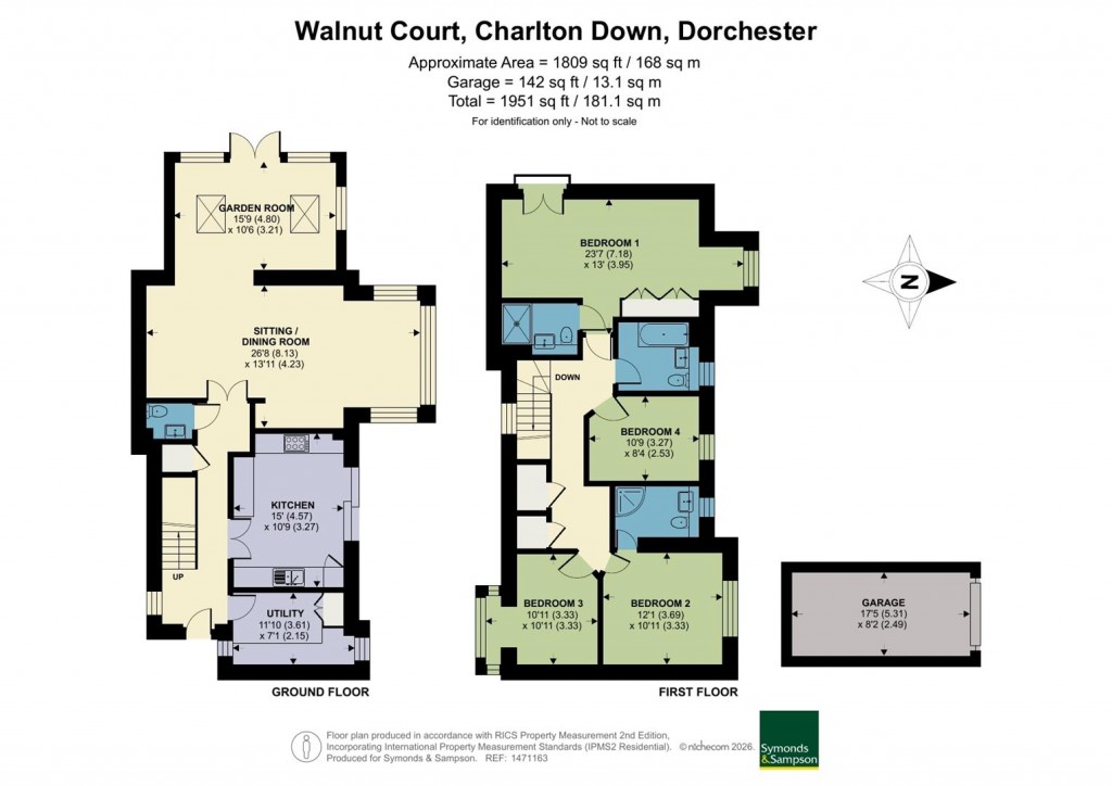 Floorplans For Hawthorn Road, Charlton Down, Dorchester