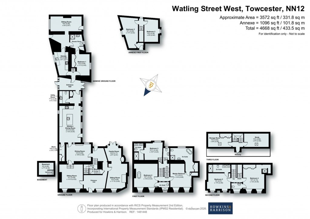 Floorplans For Watling Street West, Towcester, NN12