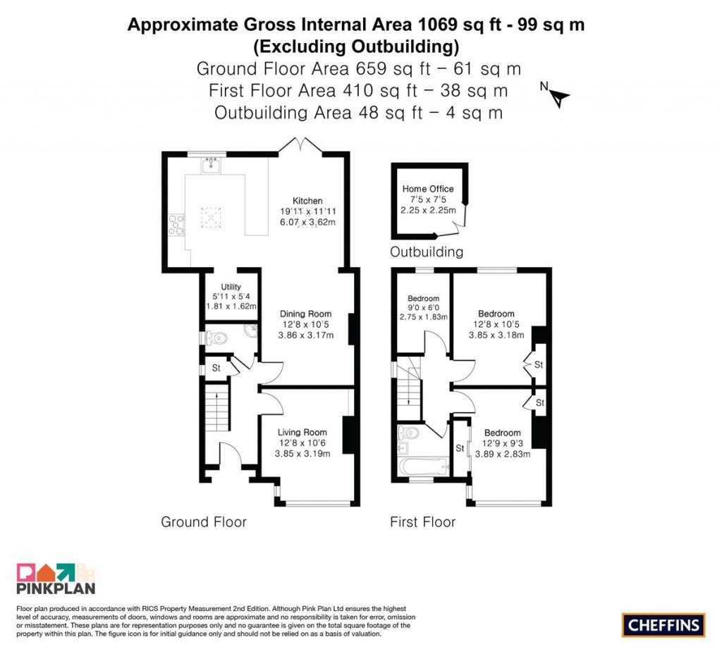 Floorplans For Thornton Road, Girton, Cambridge
