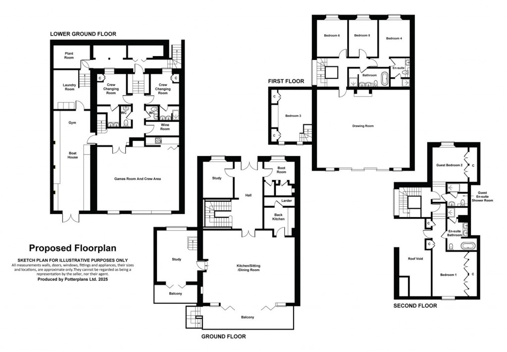 Floorplans For Cowes, Isle of Wight