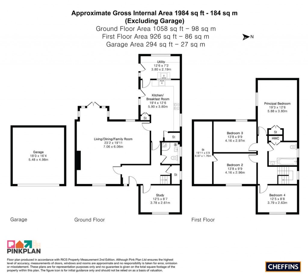 Floorplans For Station Road, Fulbourn, Cambridge