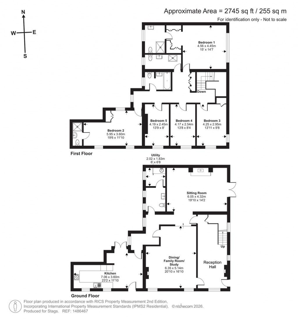 Floorplans For Trentishoe, Parracombe