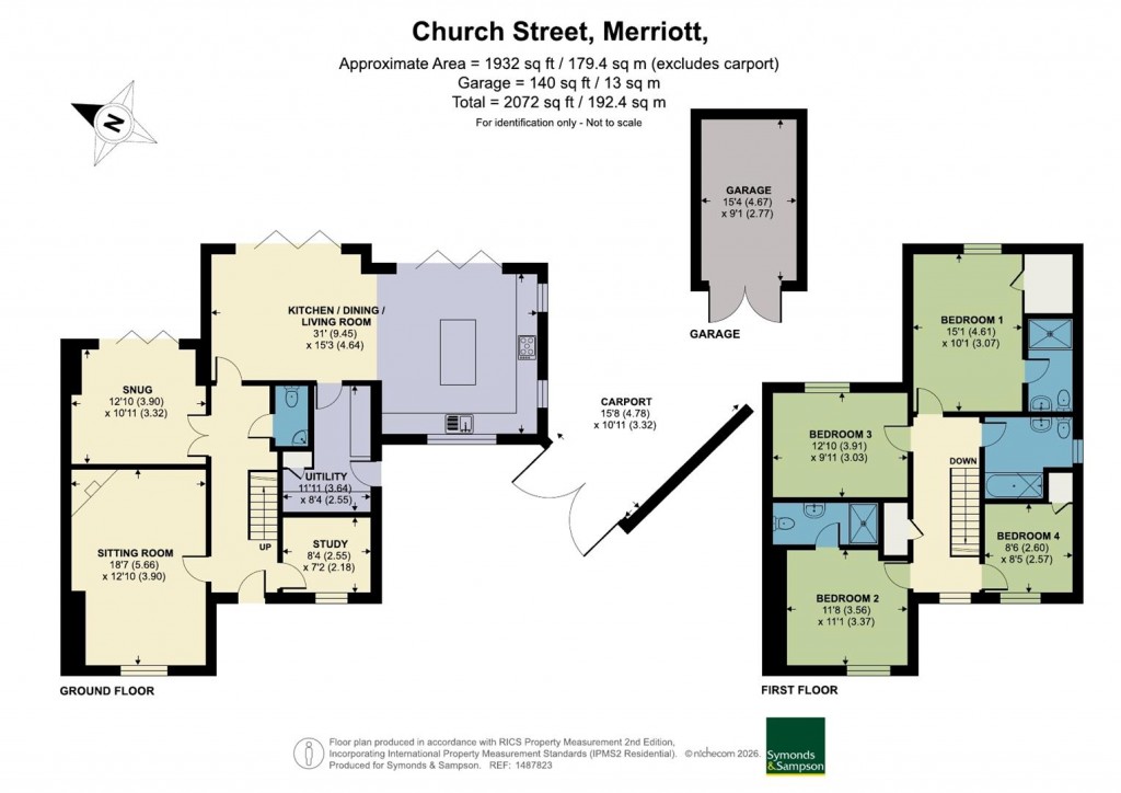 Floorplans For Church Street, Merriott