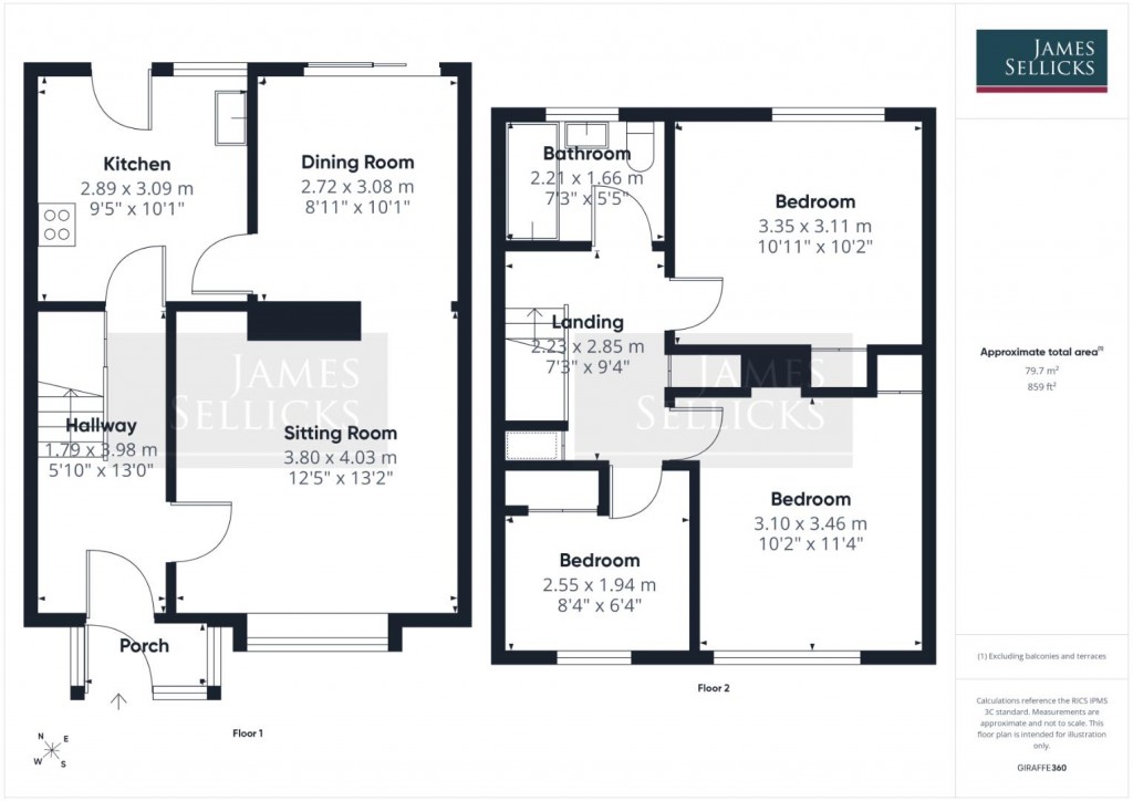 Floorplans For Headland Road, Evington, Leicester