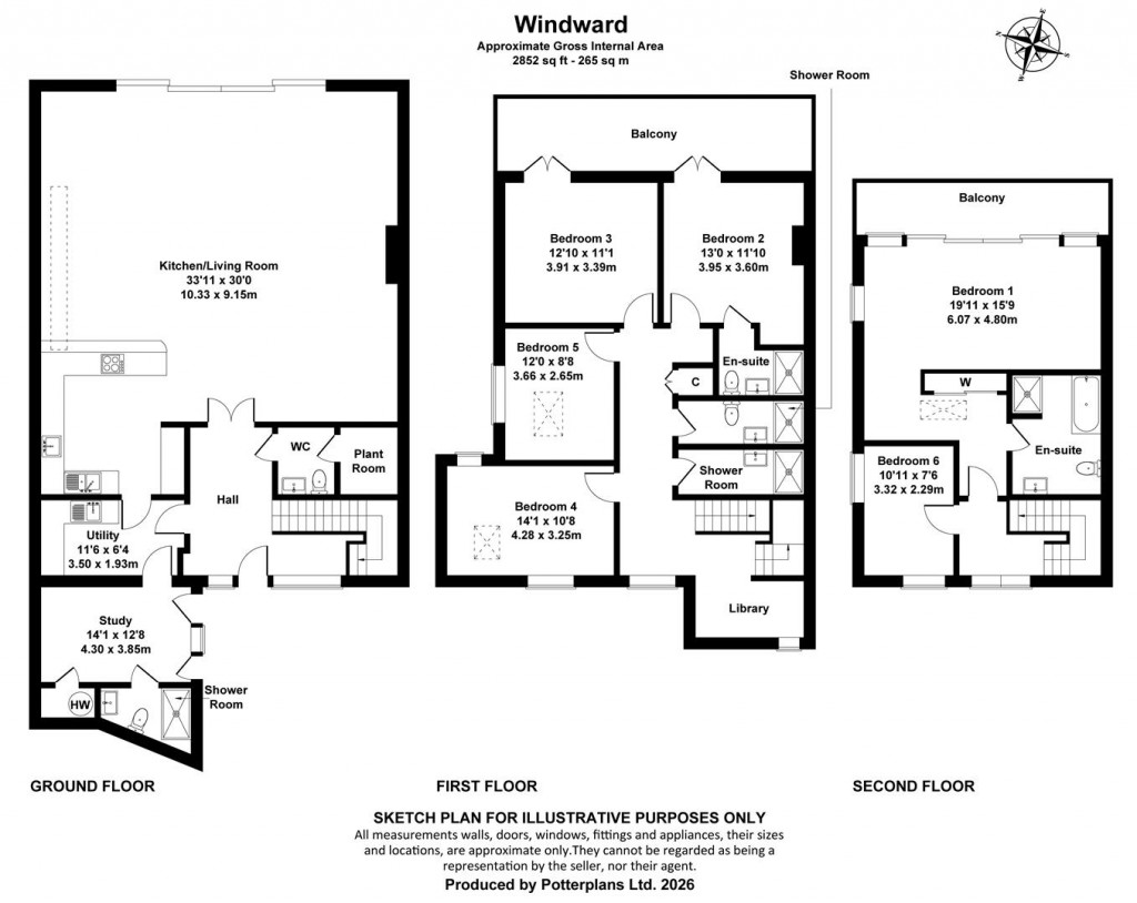 Floorplans For Cowes, Isle of Wight
