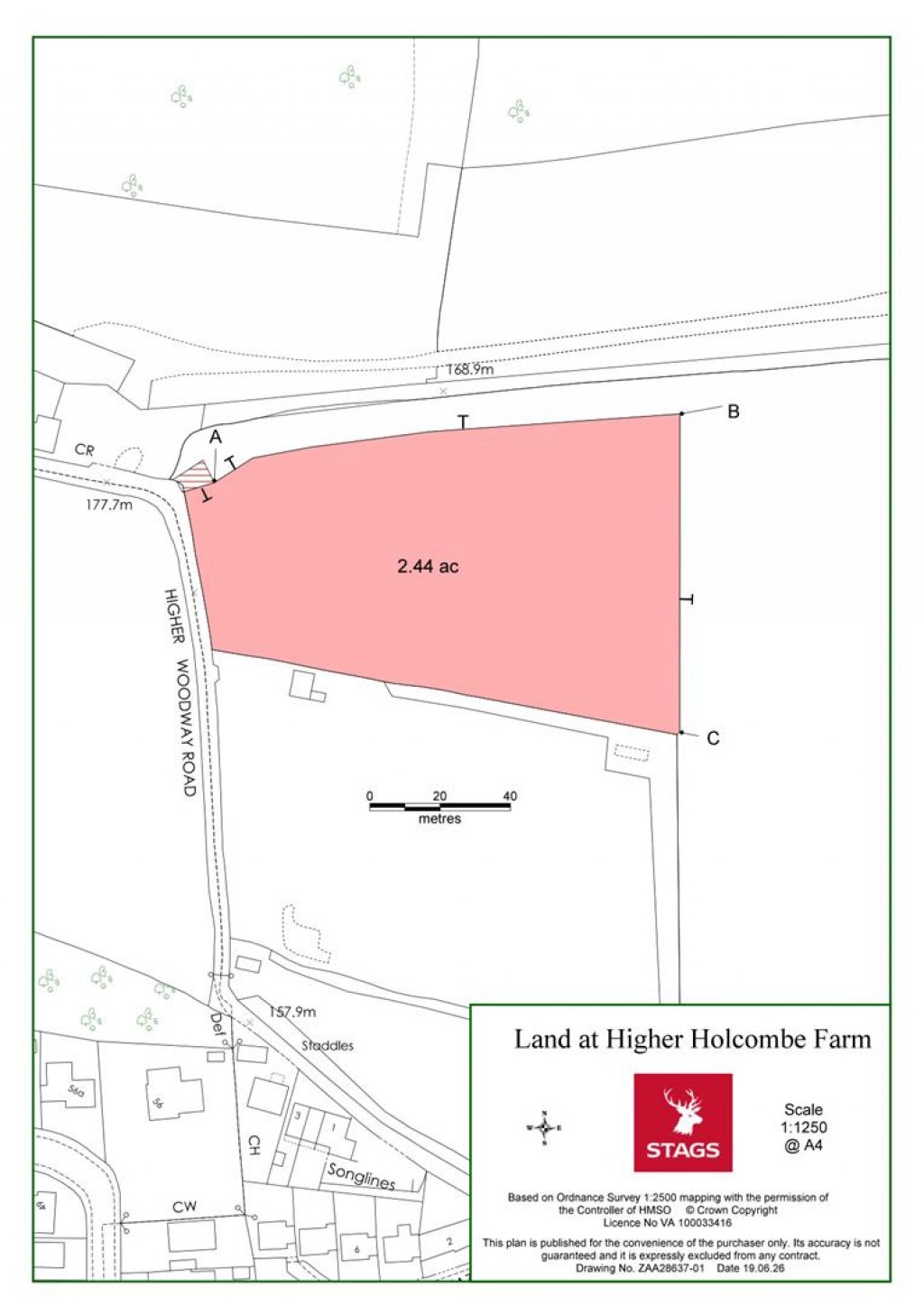 Floorplans For Higher Holcombe Road, Teignmouth