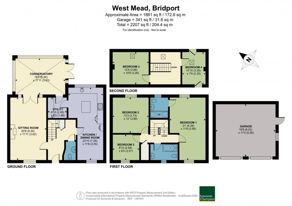Floorplans For West Mead, Bridport