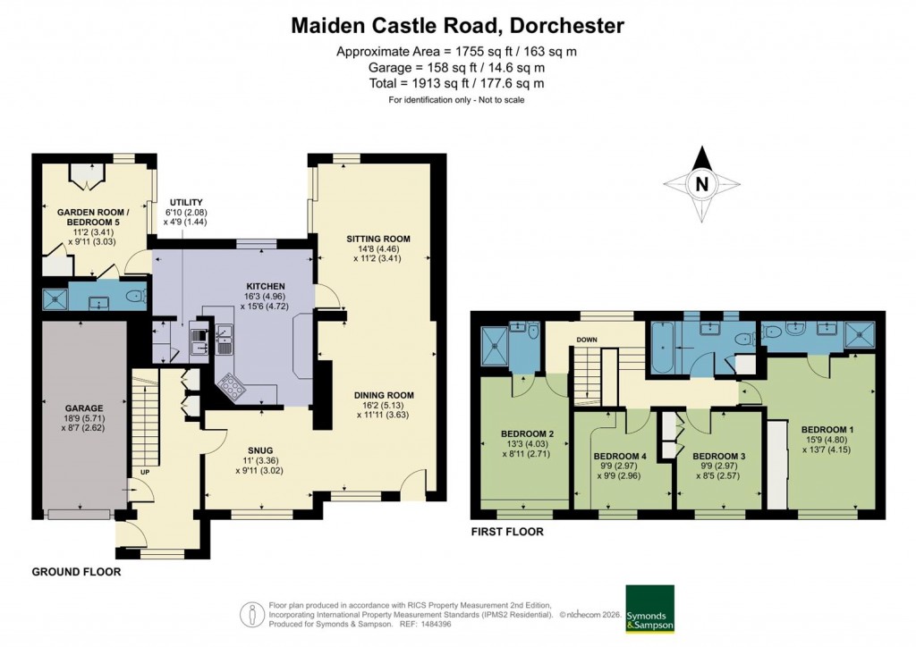 Floorplans For Maiden Castle Road, Dorchester