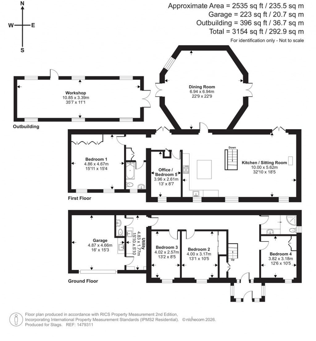 Floorplans For Trewen, Launceston