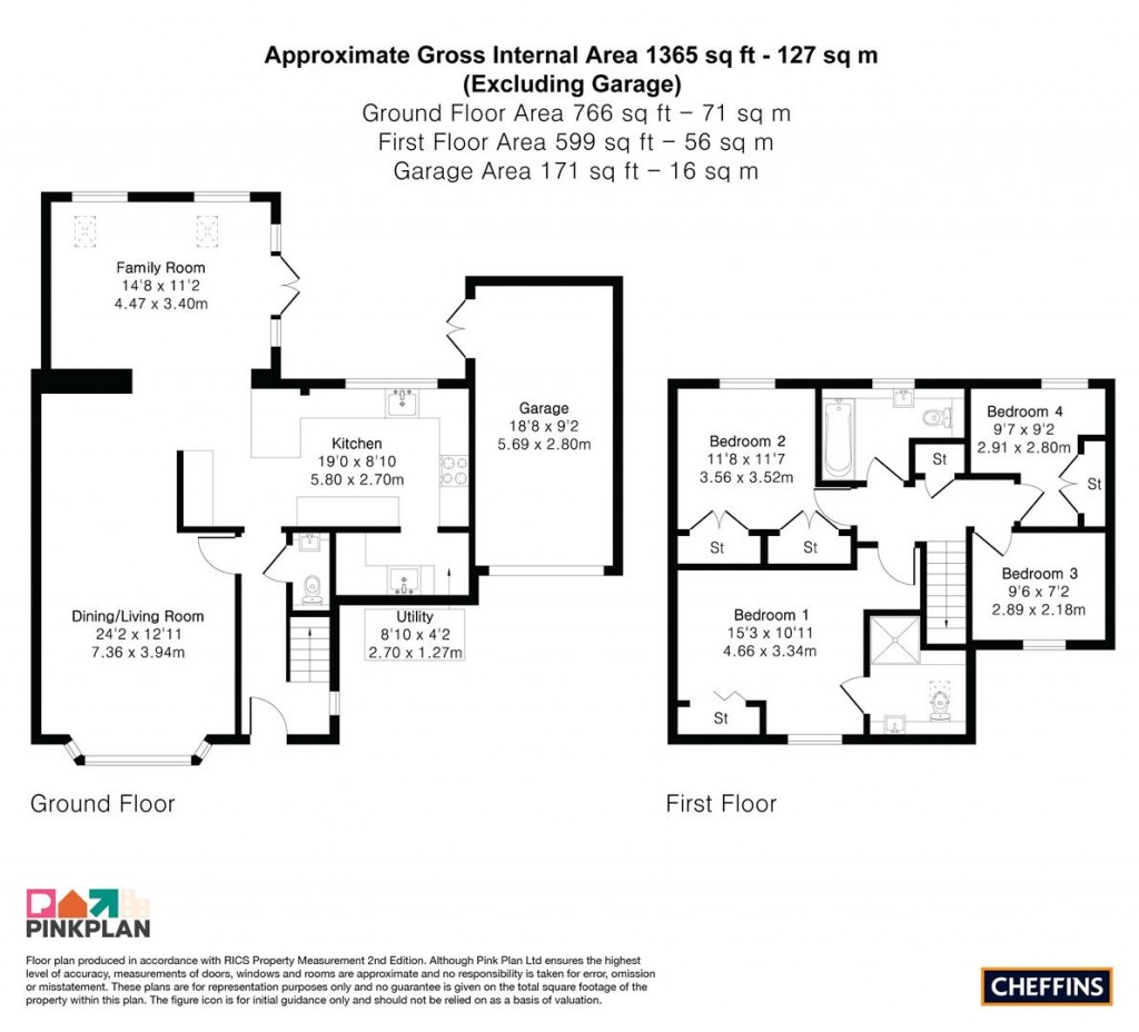 Floorplans For Manor Farm Close, Haverhill