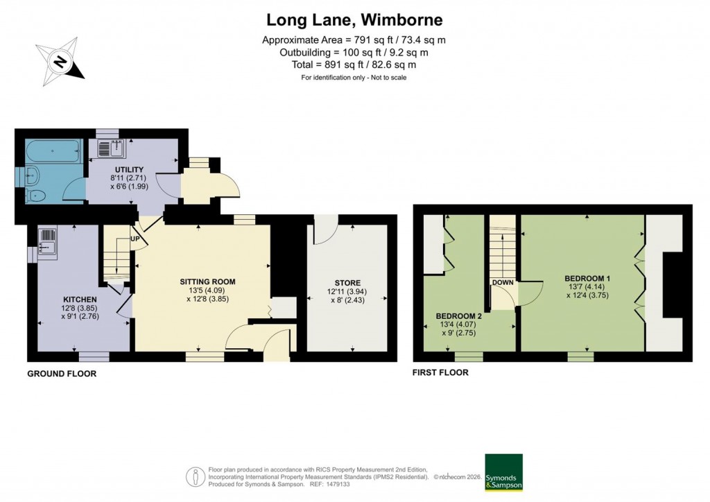 Floorplans For Long Lane, Holt, Wimborne