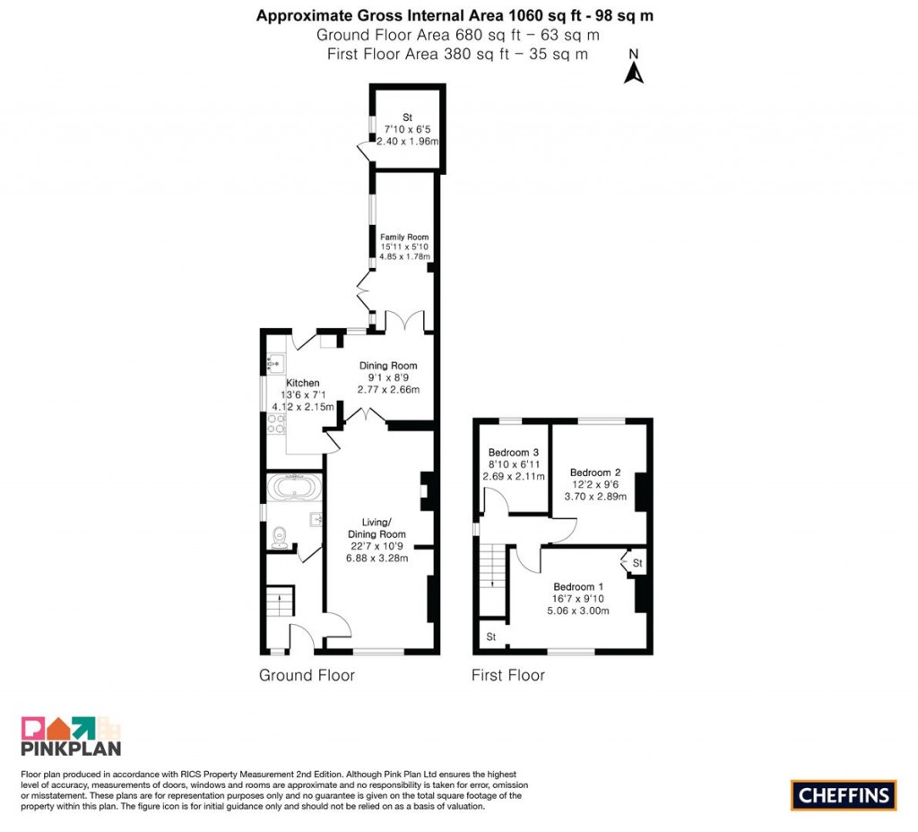 Floorplans For West End, Haddenham, Ely