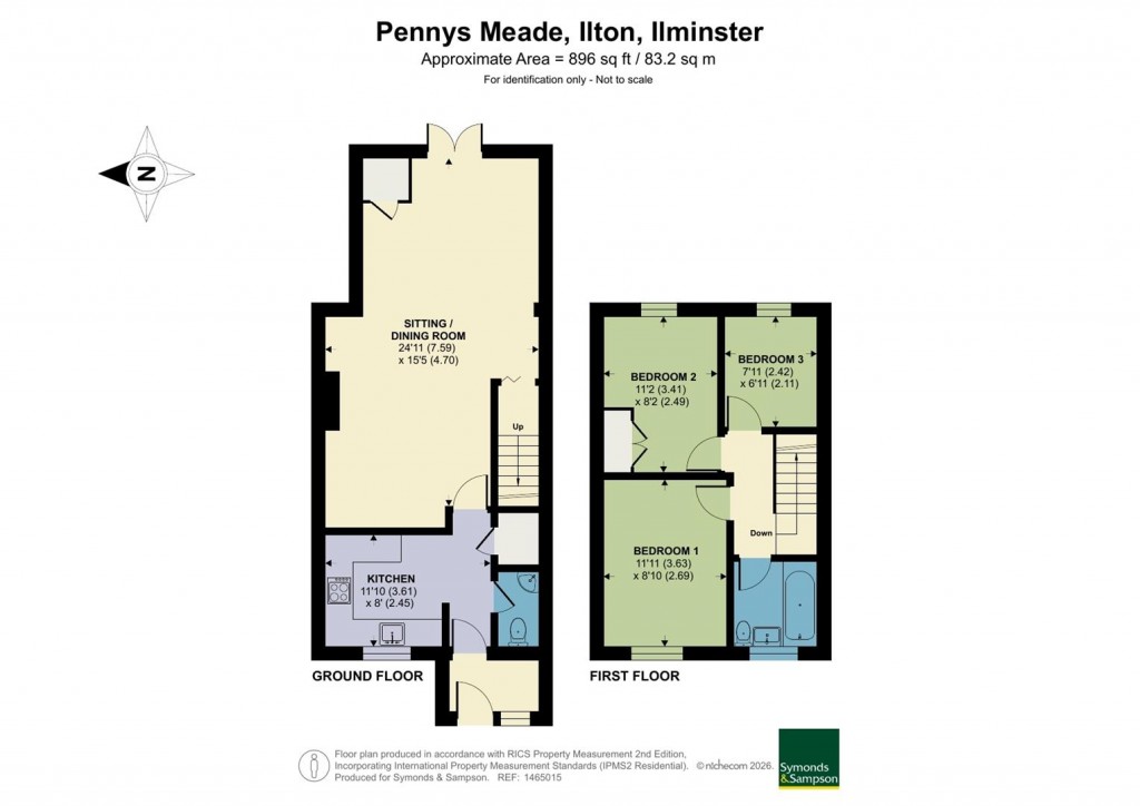 Floorplans For Pennys Meade, Ilton, Ilminster