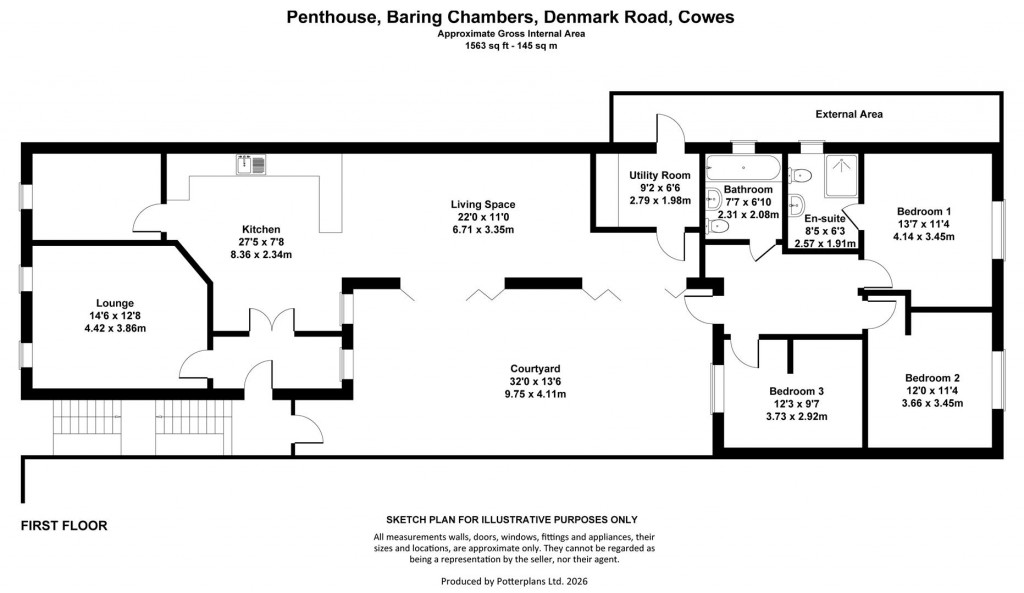 Floorplans For Cowes, Isle of Wight