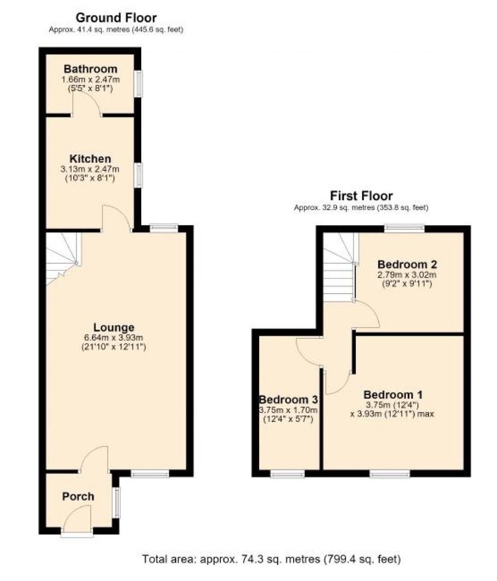 Floorplans For All Saints Road, Newmarket