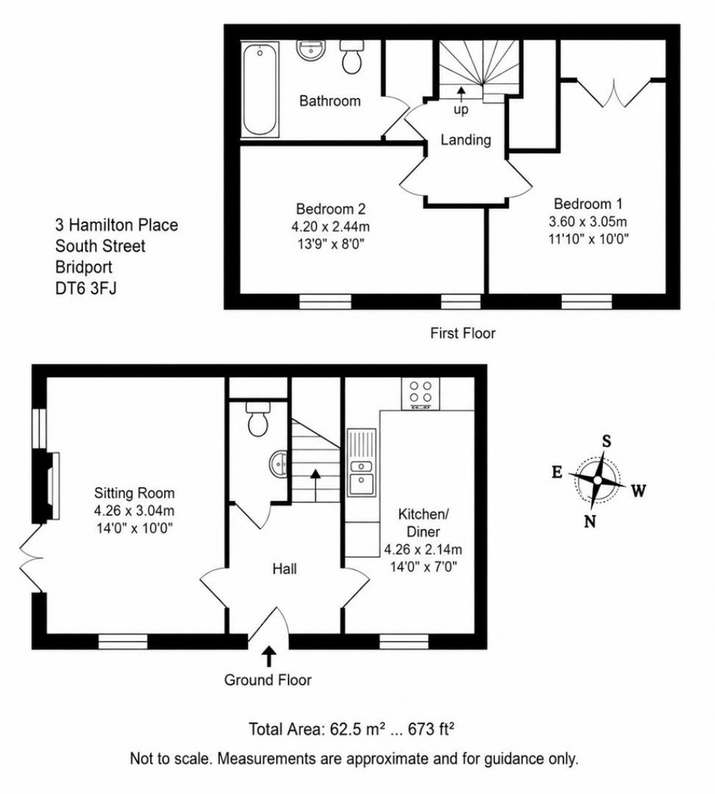 Floorplans For Hamilton Place, Bridport