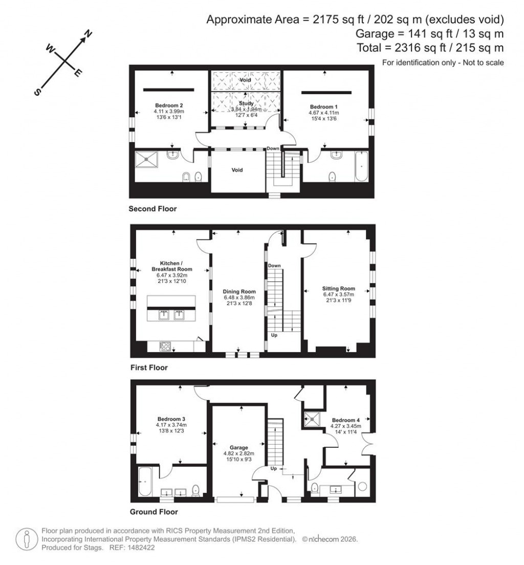 Floorplans For South Street, Totnes