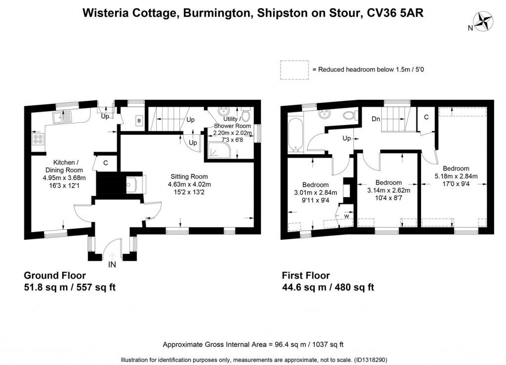 Floorplans For Burmington, Warwickshire